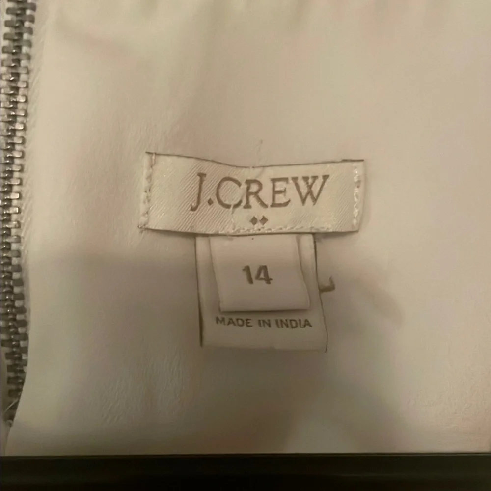 J. Crew Off White Ruffled Cap Sleeve Blouse